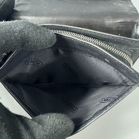 Vintage Coach Black Leather Wallet - Picture 11 of 16